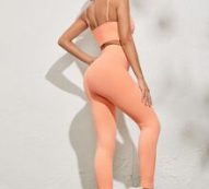 Seamless Breathable Bra and Sports Leggings Set