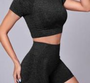 Seamless High Elastic Space Dye Sports Set