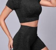 Seamless High Elastic Space Dye Sports Set