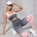 Seamless Ombre Sports Bra With Leggings