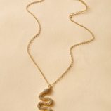 Serpentine Charm Necklace 1pc