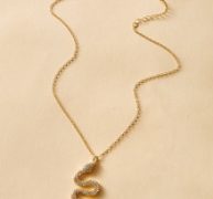 Serpentine Charm Necklace 1pc