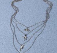 Shark Decor Layered Chain Necklace