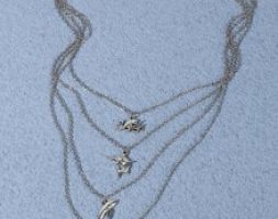 Shark Decor Layered Chain Necklace