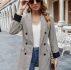 Shawl Collar Plaid Double Breasted Blazer