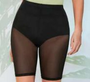 Sheer Mesh Biker Shorts Without Knicker Insert