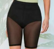 Sheer Mesh Biker Shorts Without Knicker Insert