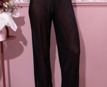 Sheer Mesh Cover Up Pants