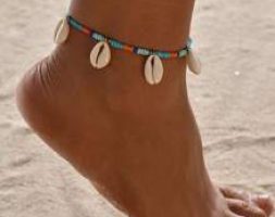 Shell Charm Beaded Anklet
