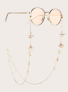 Shell & Starfish Decor Glasses Chain