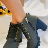 Side Zip Buckle Decor Boots