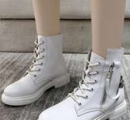 Side Zip Combat Boots