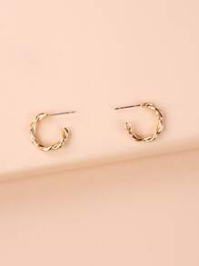 Simple Cuff Hoop Earrings