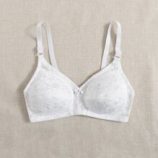 Simple Floral Lace Bra