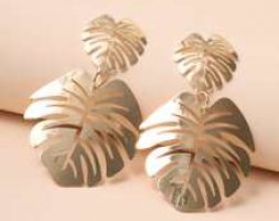 Simple Leaf Drop Earrings