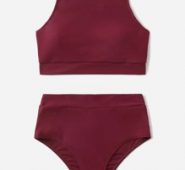 Simple Solid Bikini Swimsuit