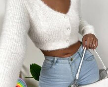 Single Breasted Fuzzy Cardigan