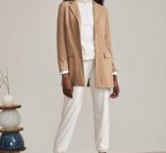 Single Breasted Lapel Collar Blazer