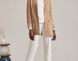 Single Breasted Lapel Collar Blazer