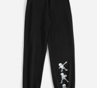 Skeleton Print Sweatpants