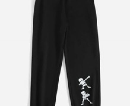 Skeleton Print Sweatpants