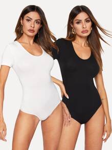 Skinny Tee Bodysuit 2PCS Set