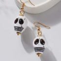 Skull Drop Earrings