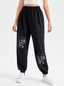 Skull Graphic Sweatpants