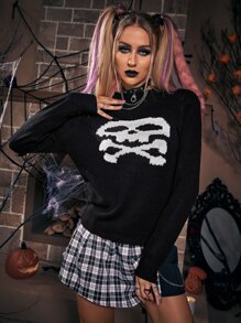 Skull Pattern Sweater