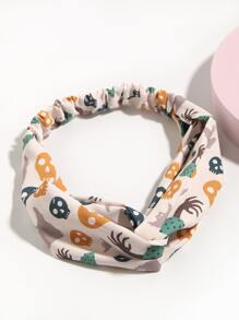 Skull Print Hair Band