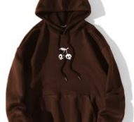 Skull Print Kangaroo Pocket Drawstring Hoodie