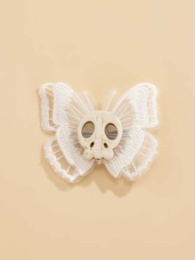 Skull & Butterfly Decor Hair Clip