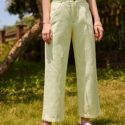 Slant Pocket Solid Pants