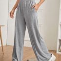 Slant Pocket Wide Leg Sweatpants