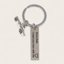 Slogan Decor & Car Charm Keychain