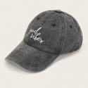 Slogan Embroidery Baseball Cap