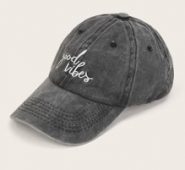 Slogan Embroidery Baseball Cap