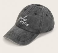 Slogan Embroidery Baseball Cap