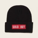 Slogan Embroidery Cuffed Beanie