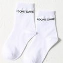 Slogan Graphic Crew Socks