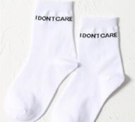 Slogan Graphic Crew Socks