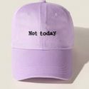 Slogan Graphic Embroidery Baseball Cap