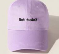 Slogan Graphic Embroidery Baseball Cap