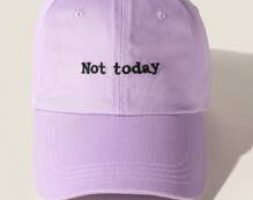 Slogan Graphic Embroidery Baseball Cap