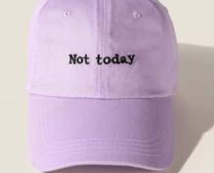 Slogan Graphic Embroidery Baseball Cap