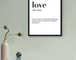 Slogan Graphic Unframed Painting