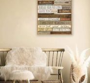 Slogan Graphic Unframed Painting