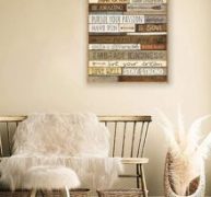 Slogan Graphic Unframed Painting