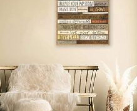 Slogan Graphic Unframed Painting