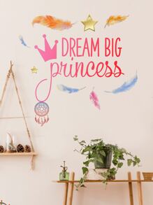 Slogan Graphic Wall Sticker